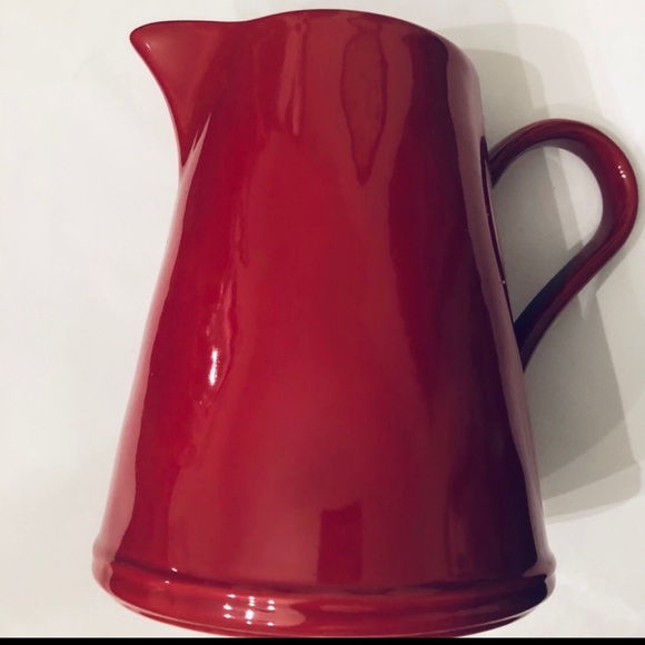 ASTORIA by NOBLE EXCELLENCE Other - CHRISTMAS RED DRINK PITCHER SERVER FLASK  FINE PORTUGUESE STONEWARE  NEW VINTAGE